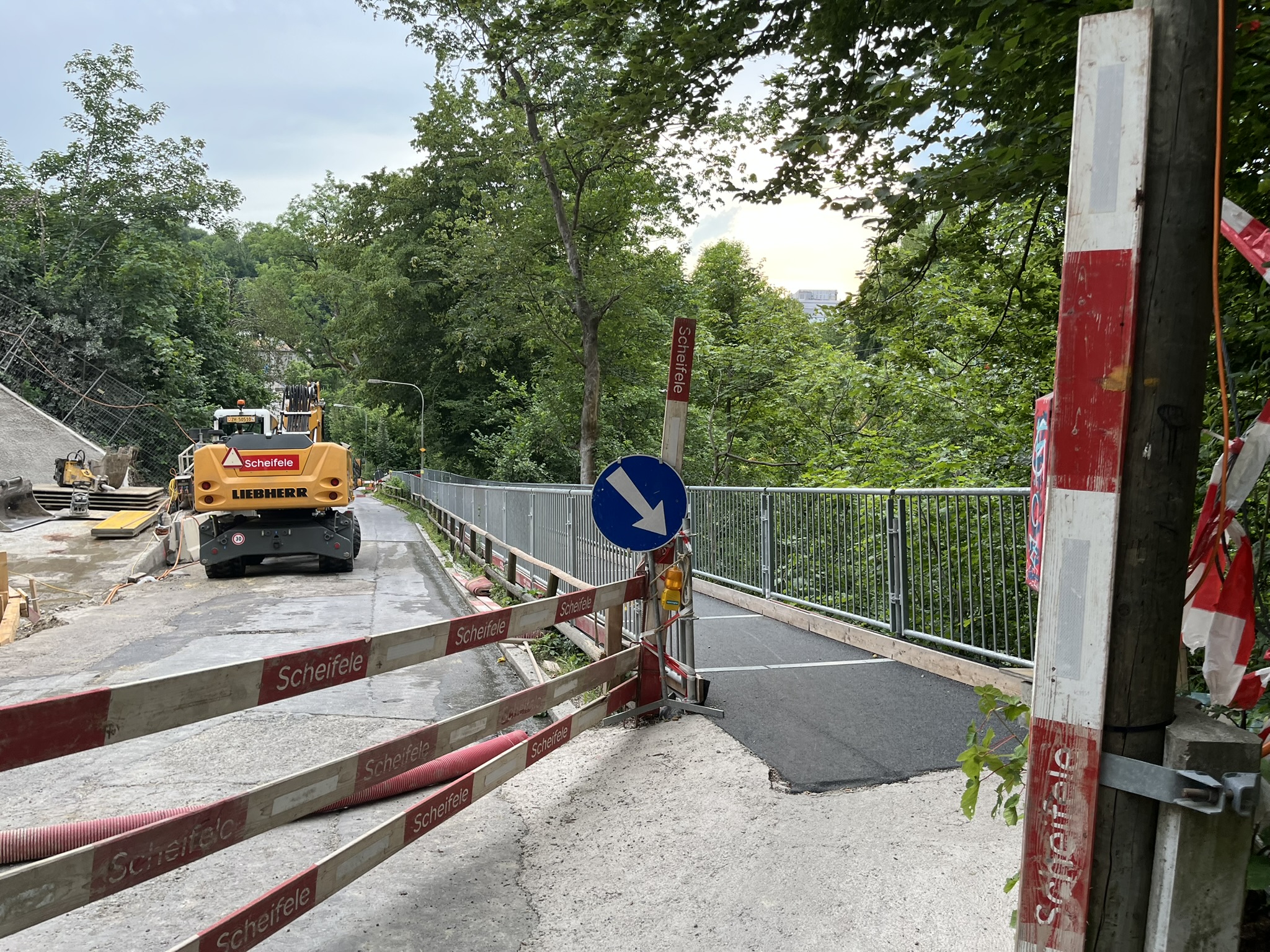 Fussgängerbrücke Scheifele Zürich
