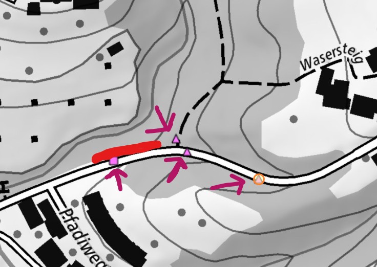 Unfallstelle Baustelle